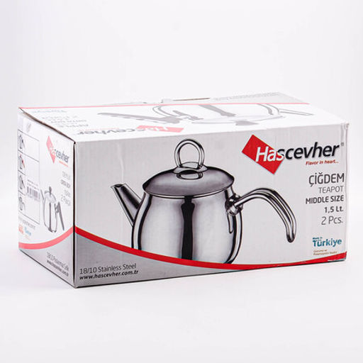 800-300 Чайник металлический 1,5 л Hascevher Apple нерж/ст/пласт/стекло (х6) - Mayer&boch фото 9