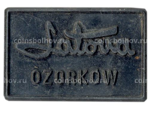 Значок рекламный салон Ozorkov (Польша)