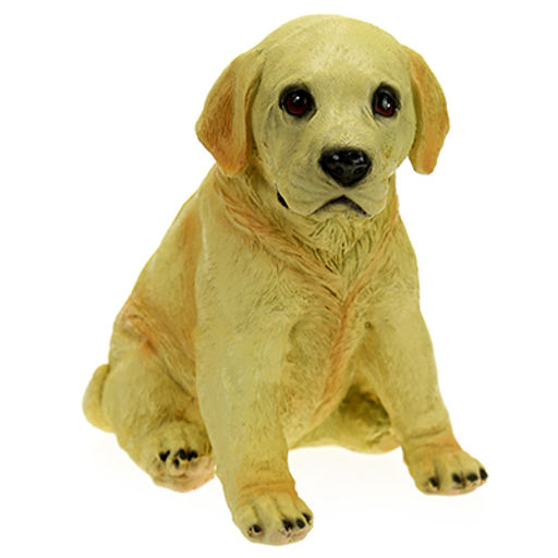 Скульптура-фигура для сада из полистоуна Лабрадор маленький 23х24см (Россия)