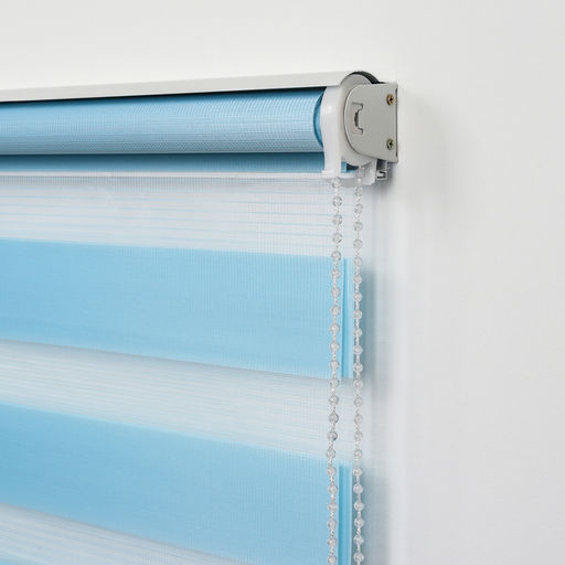 Штора рулонная День-ночь, 60180 см (с учётом креплений 3,5 см), цвет голубой - Simaland фото 4