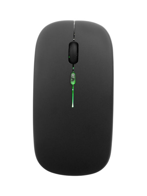 Мышь MB-2.4 беспроводная, оптическая, подсветка, 1600 dpi, USB+BT, чёрная