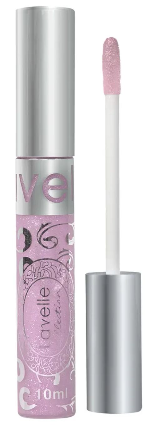 LavelleCollection Блеск для губ LIP GLOSS SILVER тон 55 нежно-сиреневый искрящийся 10мл