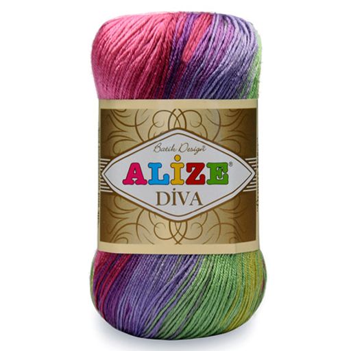 Цена за 5 мотков пряжи Diva Batik