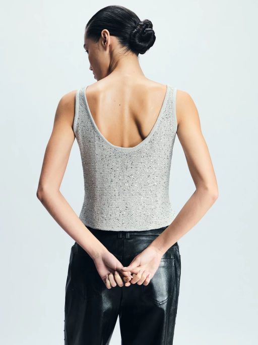 Жилет с пайетками с вискозой в составе / Zarina