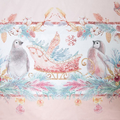Набор новогодний Pink magic: скатерть 150?220 см +/-3 см с ГМВО, салфетка 40?40 см-12 шт., 100% хлопок