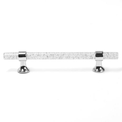 Ручка-скоба CAPPIO PK106, м/о 128 мм, d=12 мм, пластик, цвет прозрачный/хром