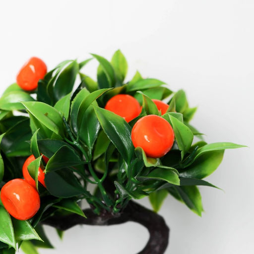 Бонсай искусственный в горшке «Мандарин», 10×18 см