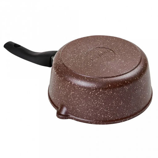 Ковш с тефлоновым покрытием 1,5л, д16см "Шоколад", h7см, s0,4см, съемная ручка из термостойкого пластика (Россия)