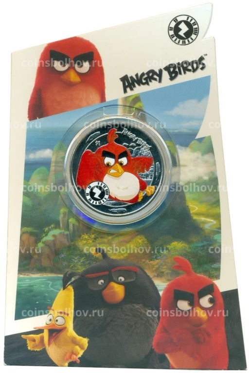 1 доллар 2018 года Сьерра-Леоне Angry Birds (в блистере)