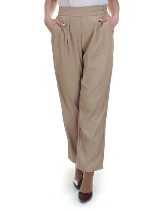 KD-1066 BEIGE Брюки женские - Фабричный китай фото 2