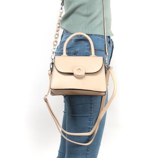 Сумка женская искусственная кожа Ch&K-8618, 1отд, плечевой ремень, бежевый SALE 260453 - Adelia фото 5