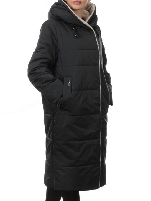 M-9115 DK. BLUE GREEN Пальто зимнее женское (верблюжья шерсть)