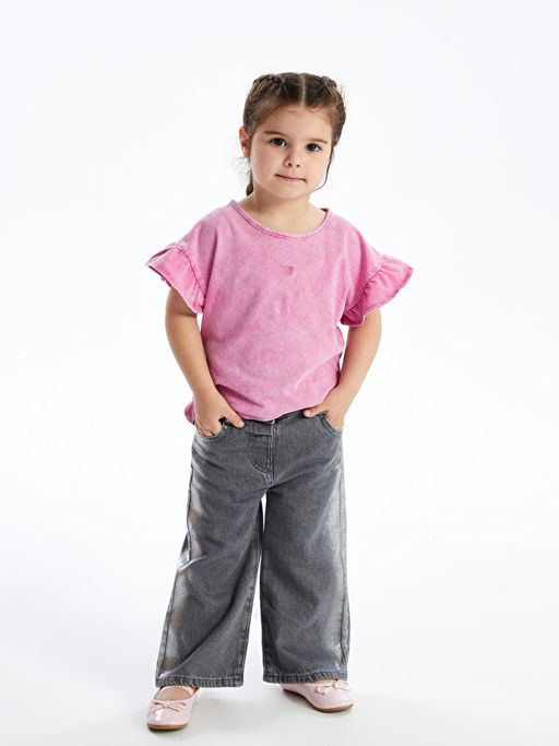 Beli Lastikli Basic K?z Bebek Jean Pantolon - Waikiki фото 2