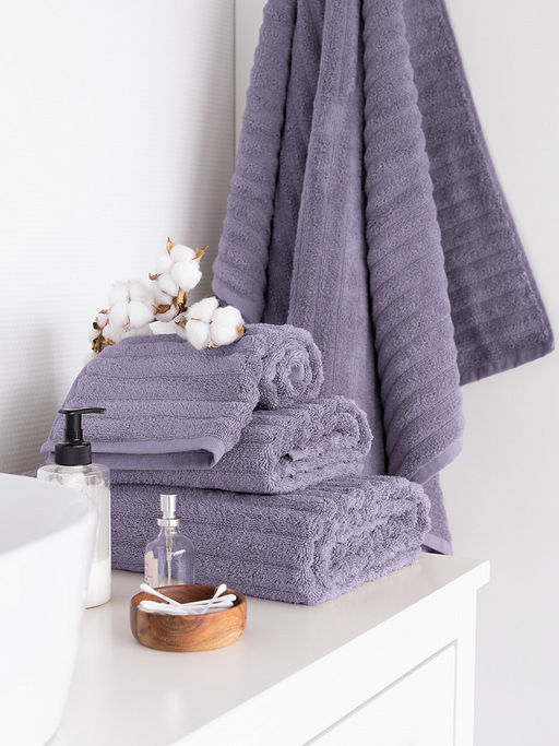Полотенце для лица 50x90 лавандовый махровая ткань - Lucky фото 6
