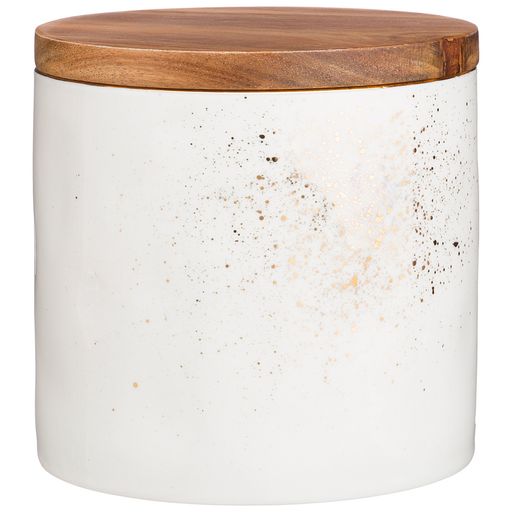 БАНКА С ДЕРЕВЯННОЙ КРЫШКОЙ BRONCO GOLD 11*11 СМ 580 МЛ