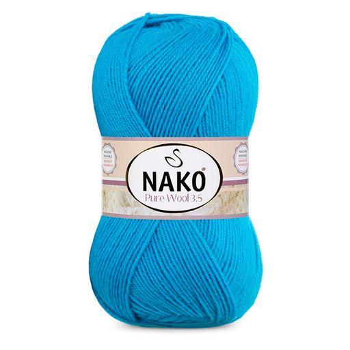 Цена за 5 мотков пряжи PURE WOOL 3,5 500гр