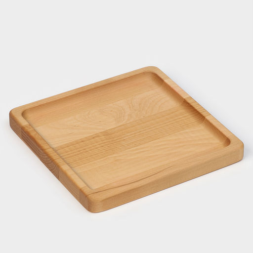 Тарелка Adelica «Классика», 19×1.8 см, пропитана минеральным маслом, дерево, берёза