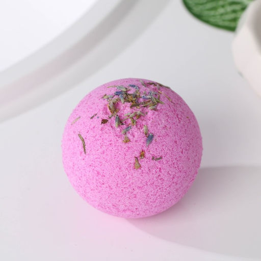 Бомбочка для ванны с цветами лаванды BEAUTY FOX Без фильтров, 130 г