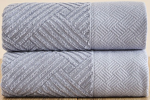 Комплект махровых полотенец FLOOX бордюр Венера, серо-голубой - Тейковский хлопчато-бумажный комбинат фото 2