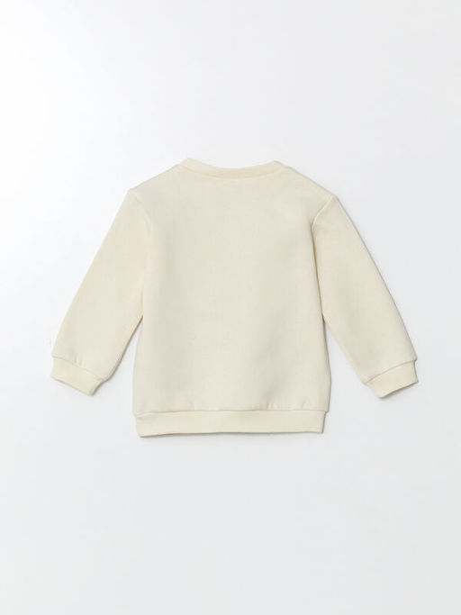 Bisiklet Yaka Uzun Kollu Bask?l? K?z ?ocuk Sweatshirt ve Tayt 2li