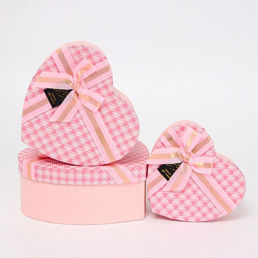 Набор подарочных коробок 3 в 1 Сердца 22?20?9/19?17?7.5/16?13.5?6 см