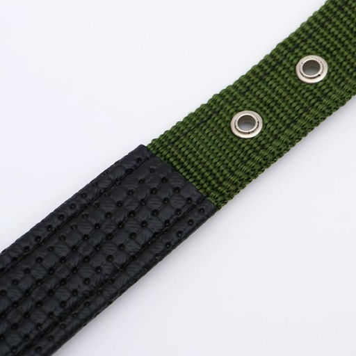 Ошейник Комфорт комбинированный, 55 х 2,5 см, ОШ 40-50 см, зелёный - Пижон фото 5