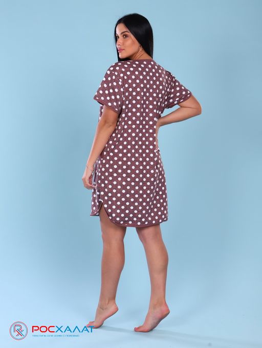 Трикотажная туника с карманами мокко КТ-15 (2)