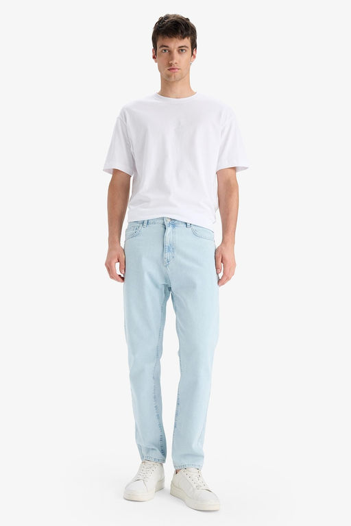 %100 Pamuk Slim Fit Y_ksek bel Dar pa_a Jean Pantolon - Defacto фото 3