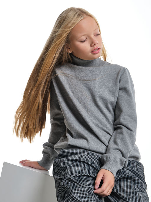 Джемпер (водолазка) 33-12240 т.серый