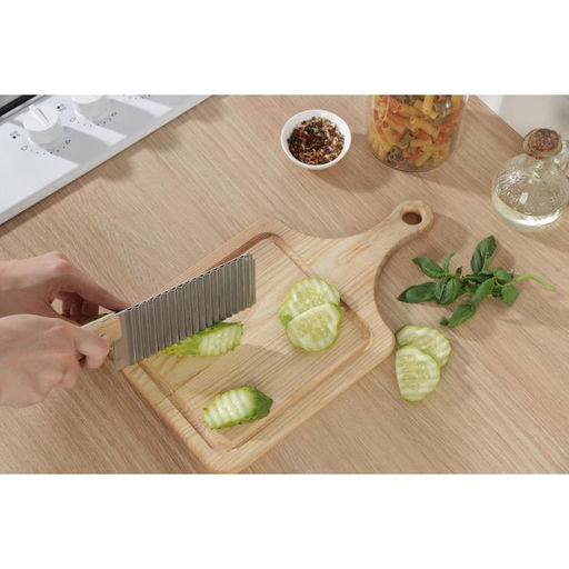 Цена за 2 шт. Нож для фигурной резки Доляна, 27×6 см, бежевый