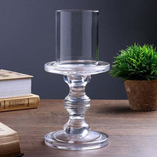 Стеклянный подсвечник на 1 свечу «Честность», прозрачный, 22×11×11 см