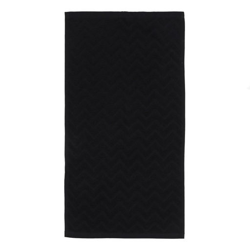 Полотенце махровое LoveLife Zig-Zag, 70х130 см, цвет чёрный, 100% хл, 450 г/м²