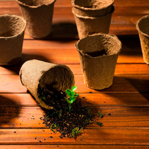 10шт. Горшочек торфяной d90мм h90мм