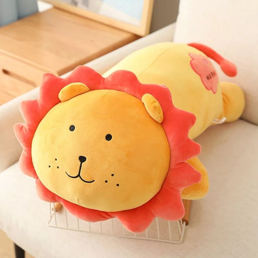 Мягкая игрушка Лев с розовой гривой лежачий 40 см - Storyland фото 2