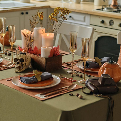 Скатерть Этель Kitchen 150×250 см, цвет зелёный, 100% хл, саржа 220 г/м²