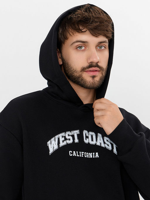 Худи мужское черное - Mark formelle фото 3