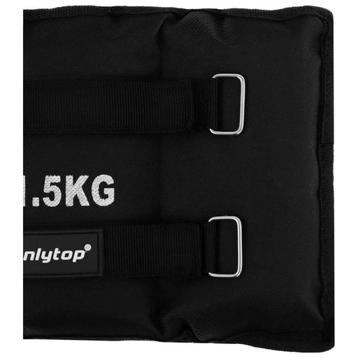Утяжелители ONLYTOP, 2 шт. × 1.5 кг, цвет чёрный