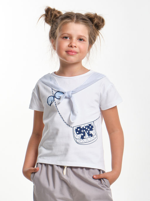 Футболка с принтом UD 6473 серый - Mini maxi фото 8