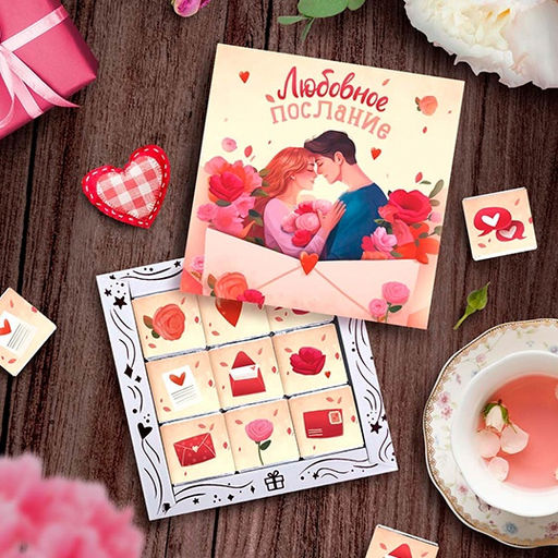 Набор шоколада Любовное послание - Фуд Сторис фото 4