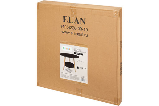 Стол журнальный 60*60*52 см Черный круглый - Elan gallery фото 6