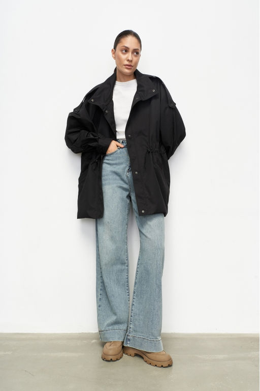 Куртка-реглан на кулиске Black - Erist store фото 2