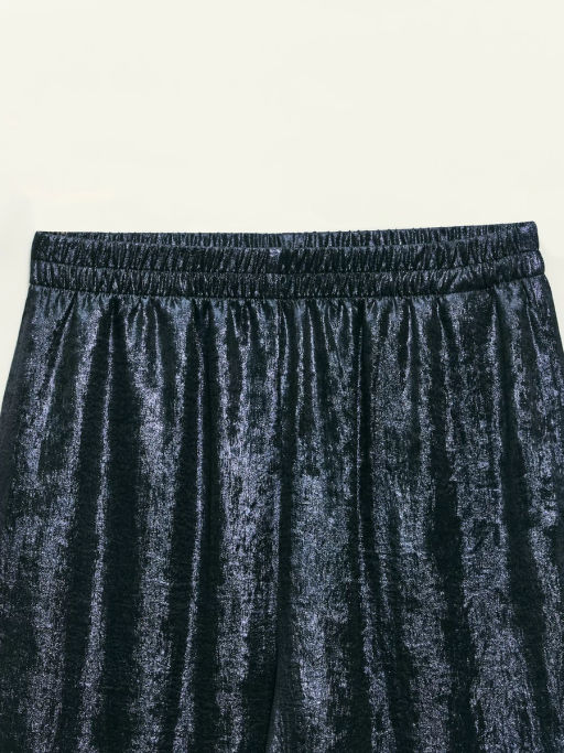 Прямые брюки из блестящей ткани / Zarina