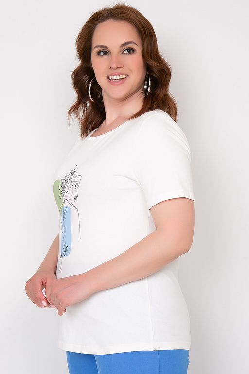 футболка блуза 95% хлопок, 5% эластан - Prima linea фото 3