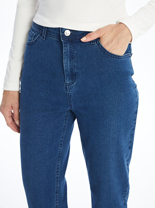 Straight Fit Kad?n Jean Pantolon