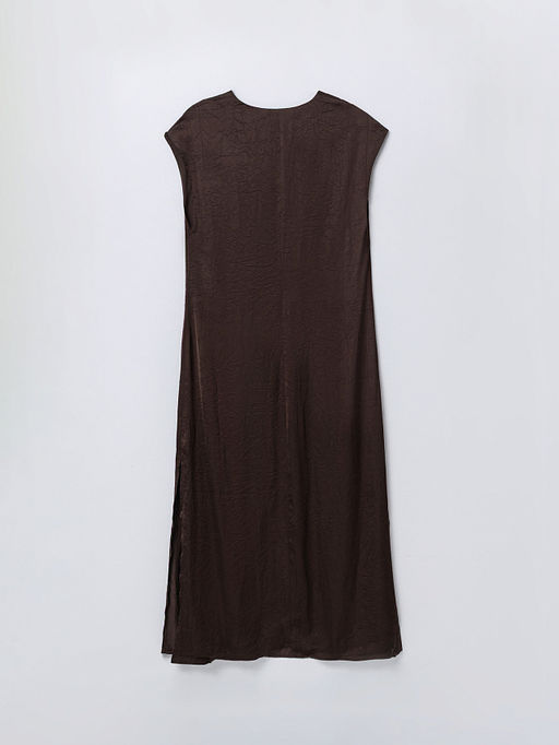 Платье макси женское коричневое - Mark formelle фото 7