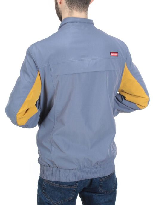 11133 GRAY/BLUE Ветровка мужская Bluoltre (100% полиэстер) - Fashion фото 4