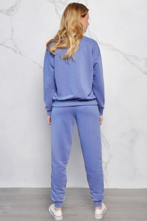 Арт. 2519 Костюм с брюками женский 44-52 (5 шт) Цвет:верх-сирень, темно-синий, шекер, низ-сирень - Калинка фото 12