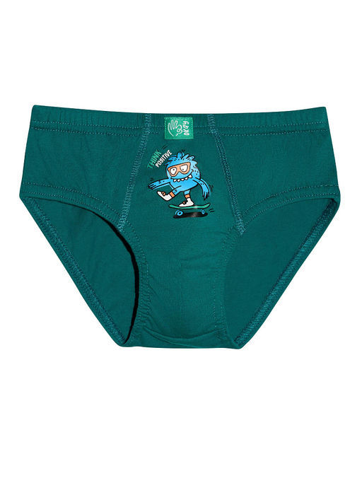 PELICAN, набор трусов для мальчиков, Изумрудный/изумрудный/серый  фото 5