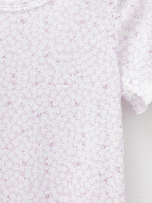 К 1180/нежно-лавандовый,лепестки цветов сорочка ночная для дев