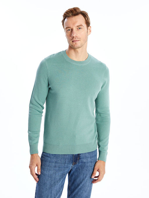 Bisiklet Yaka Erkek Triko Kazak